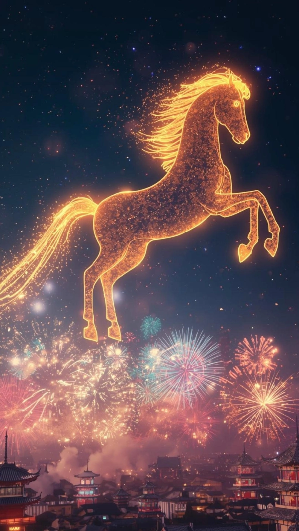 Mô hình ngựa 3d tết được thiết kế tỉ mỉ bởi nghệ nhân số