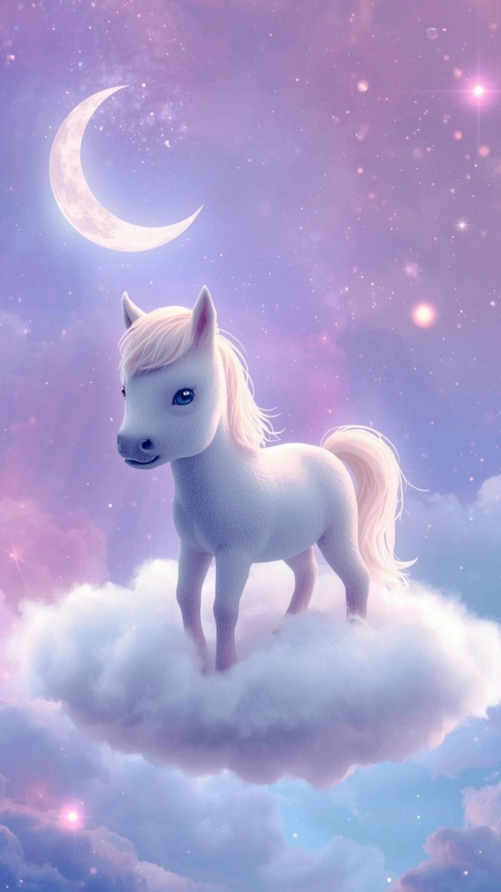 Hình nền ngựa cute bính ngọ cho iphone phong cách vẽ tay đơn giản