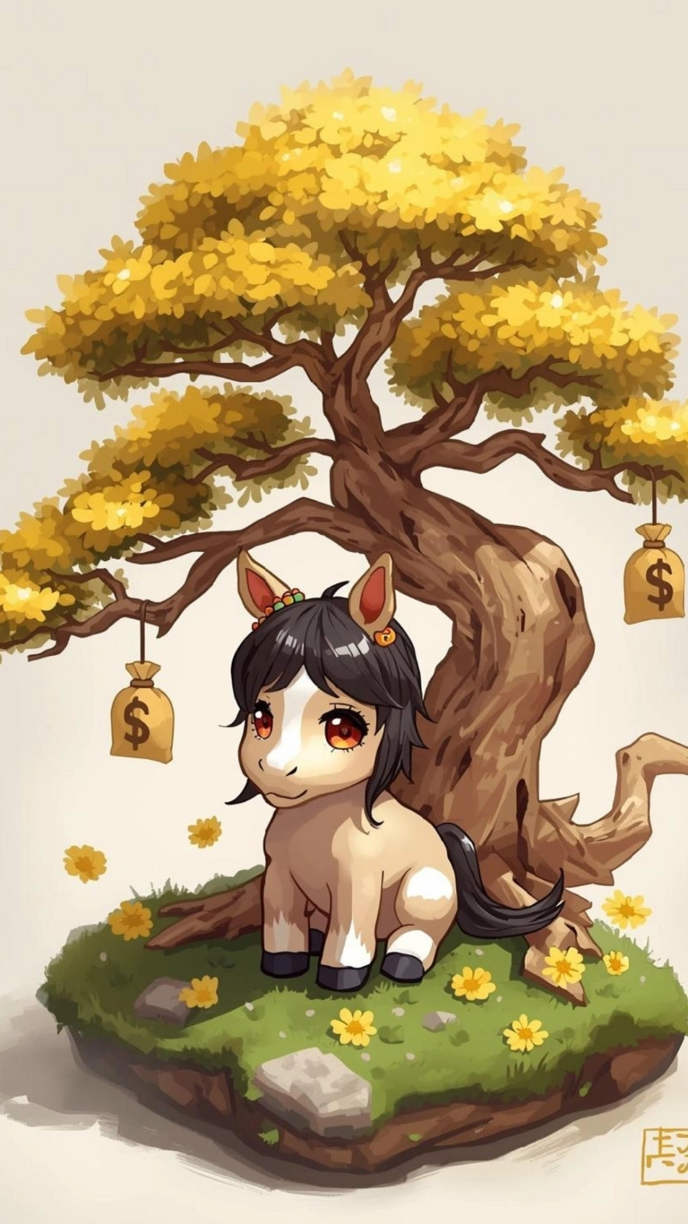 Theme ngựa cute ios đồng bộ giao diện điện thoại