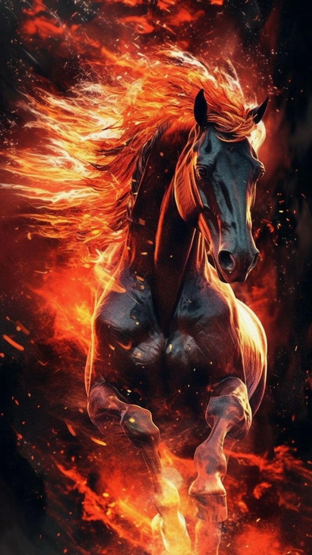 Hình nền ngựa đeo kính ngầu cực phong cách