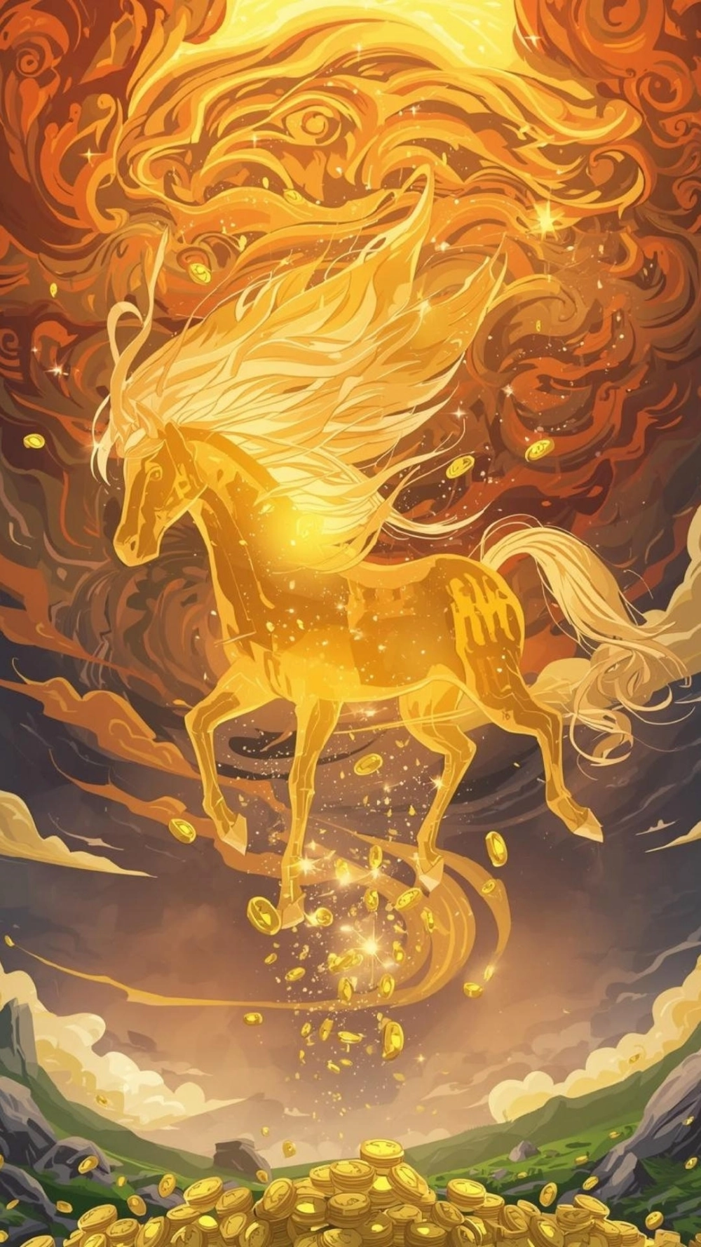 Ngựa 2026 tiền vào như nước với dòng suối vàng