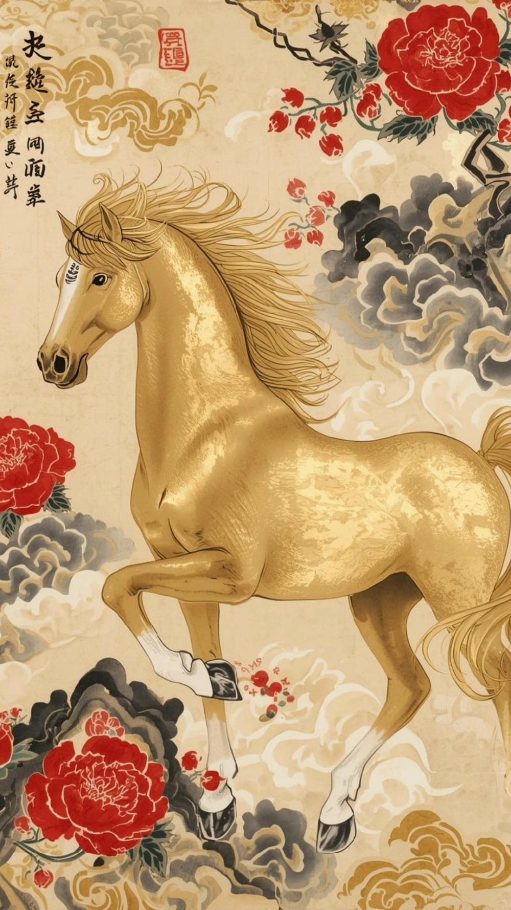 Hình nền ngựa vàng chất lượng cao chuẩn độ phân giải 4k