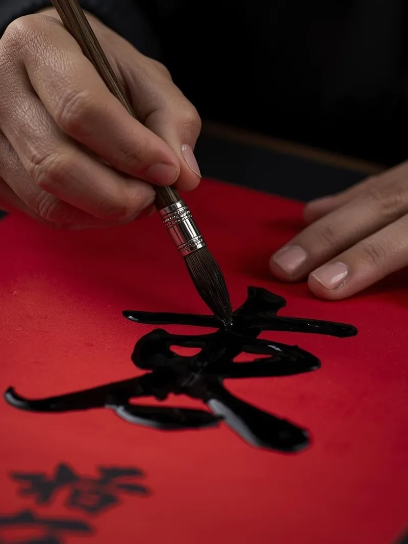 Cảnh phố ông đồ trang trí tết rộ