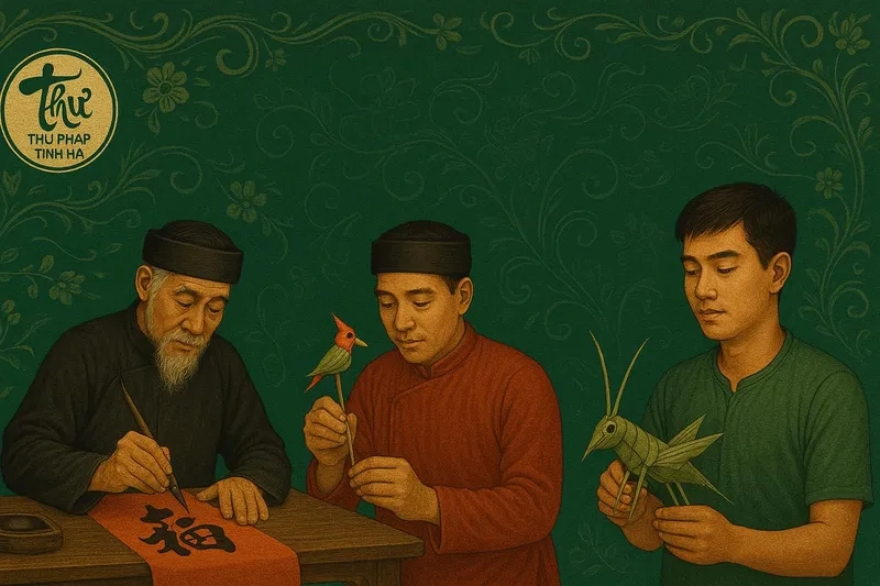 Tấm ảnh ông đồ già và con chữ xưa