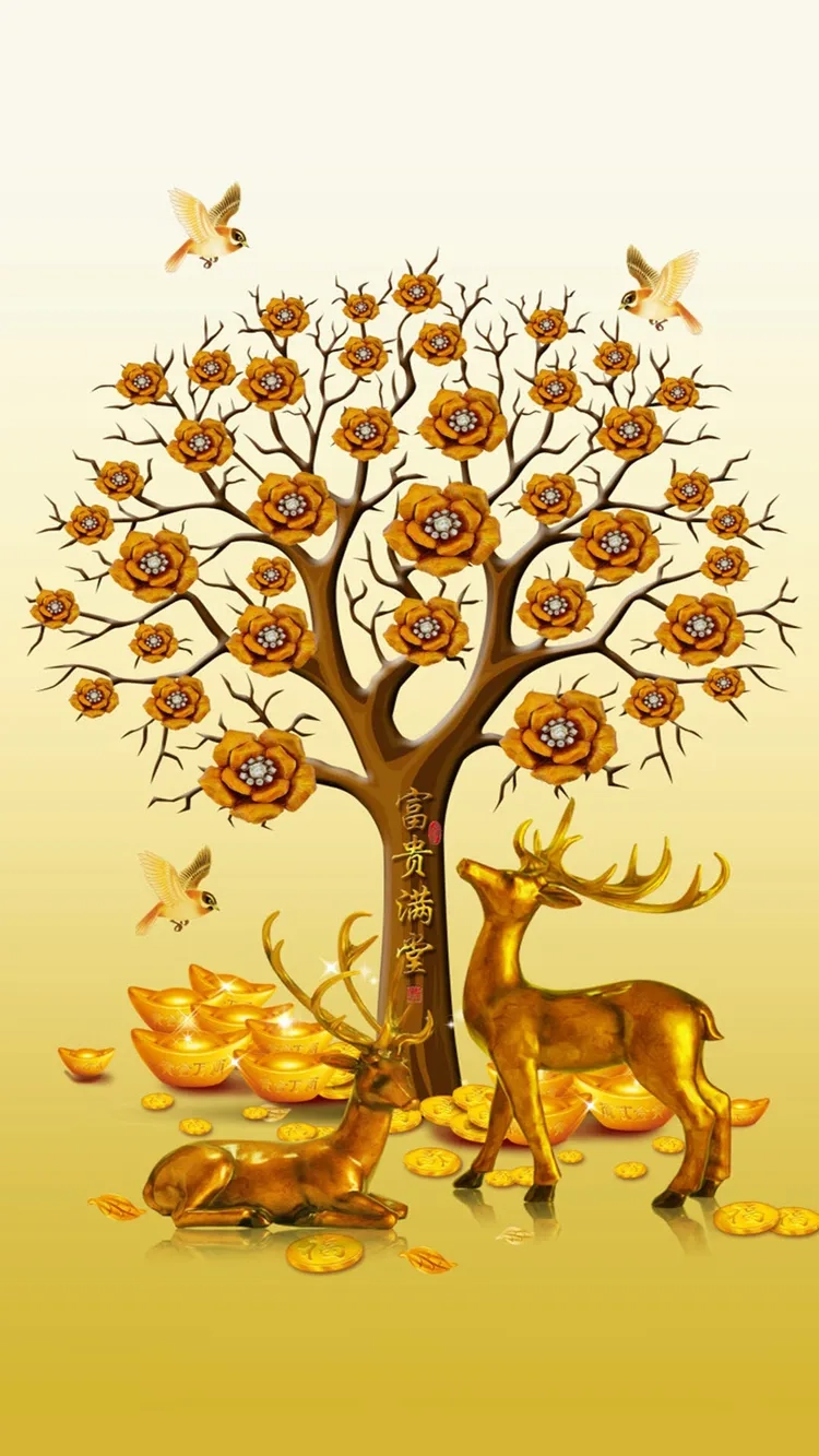 Nhiều người tìm hình nền tài lộc cho điện thoại đẹp
