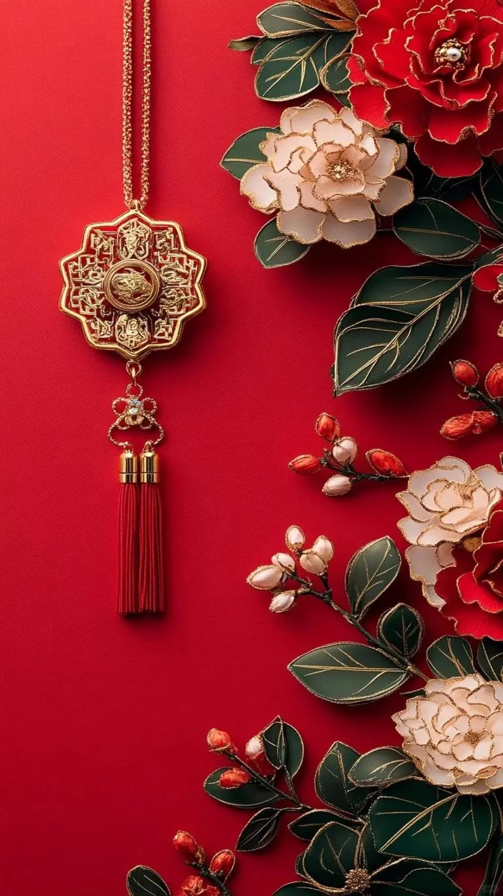 Giữ nét truyền thống với Hình nền phụ kiện Tết cổ truyền