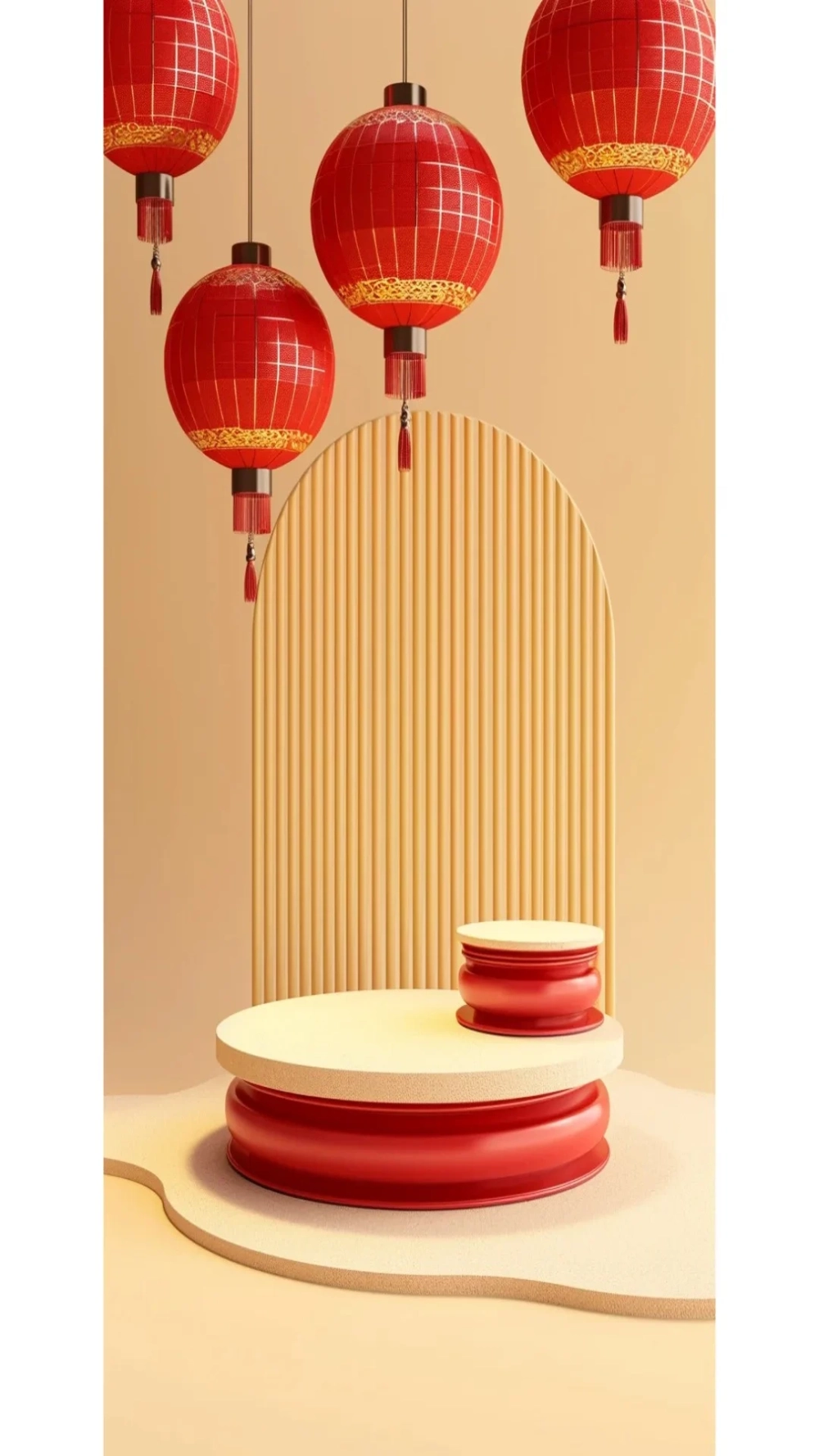 Không gian sang trọng cùng Hình nền phụ kiện Tết sang trọng