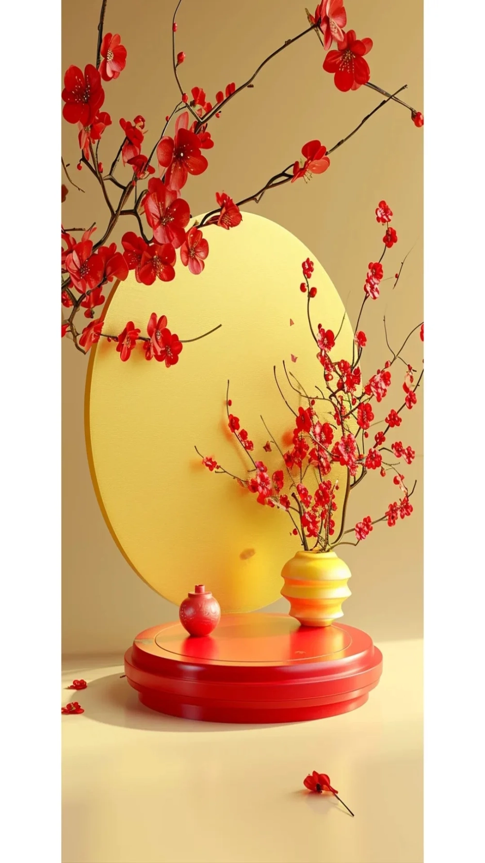 Tết đơn giản nhưng tinh tế với Hình nền phụ kiện Tết đơn giản