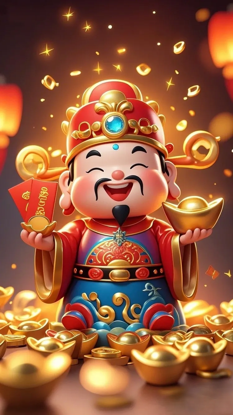 Hình nền thần tài cute với hình nền ông thần tài cute