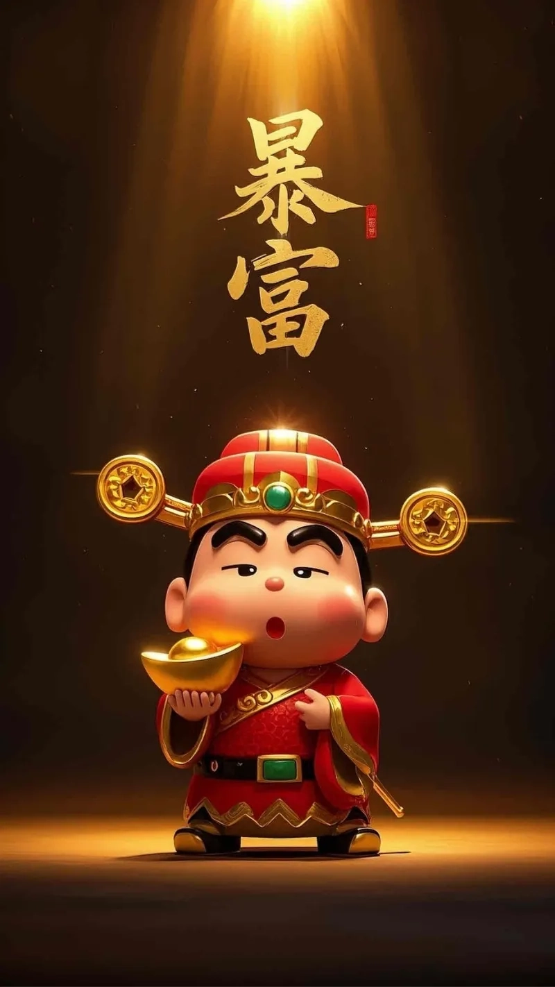 Iphone nổi bật hơn nhờ hình nền thần tài đẹp