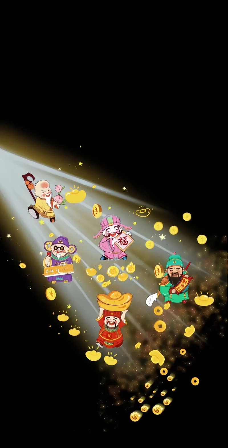 Hình nền thần tài iphone cho iphone thêm tài lộc