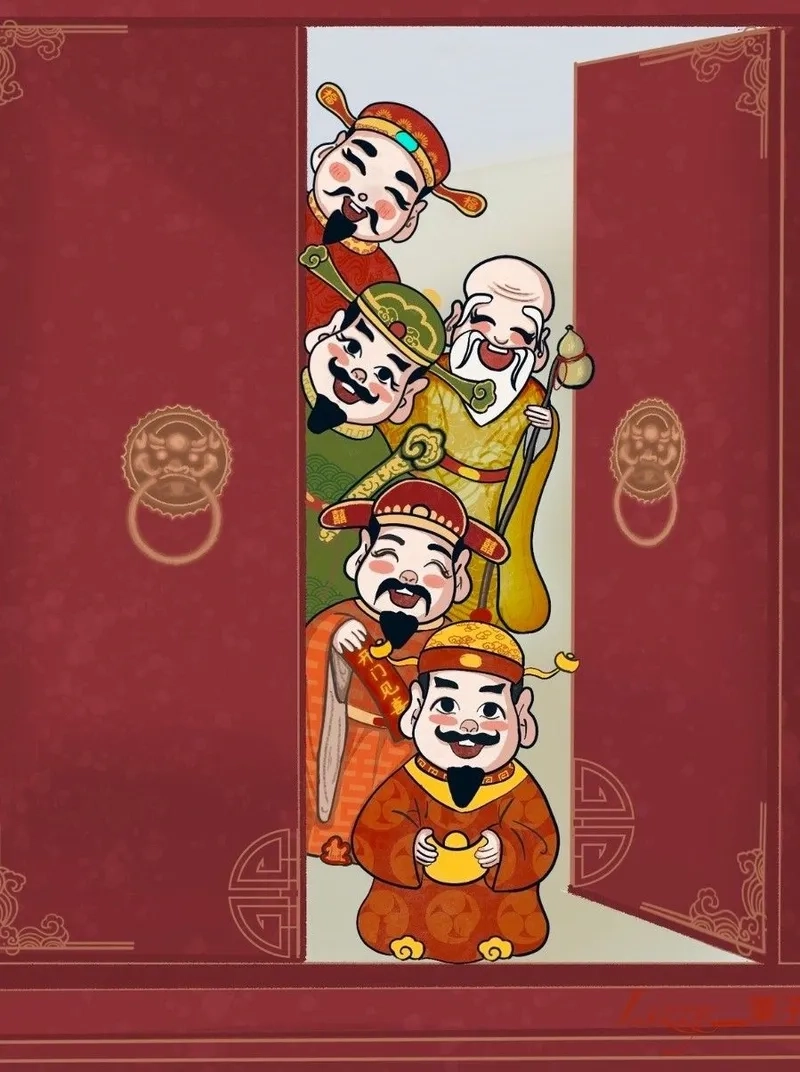 Trang trí máy bằng hình nền thần tài iphone đẹp