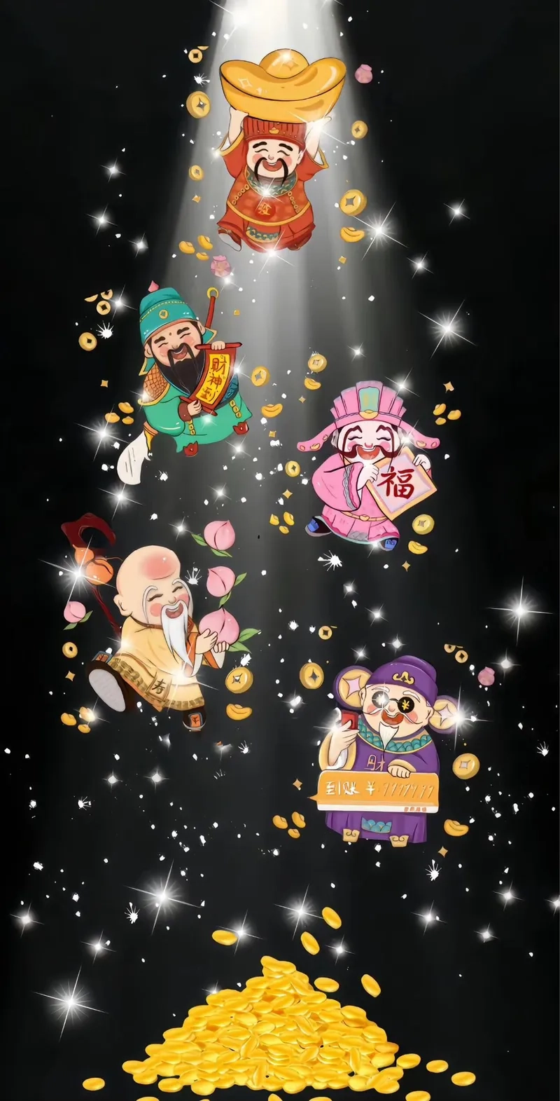 Hình nền thần tài iphone mang ý nghĩa may mắn