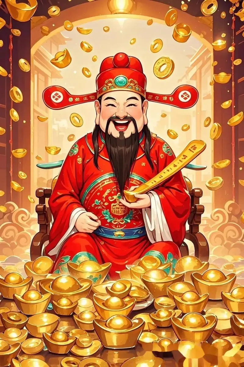 Tượng thần tài thổ địa giúp ông thần tài mang may mắn