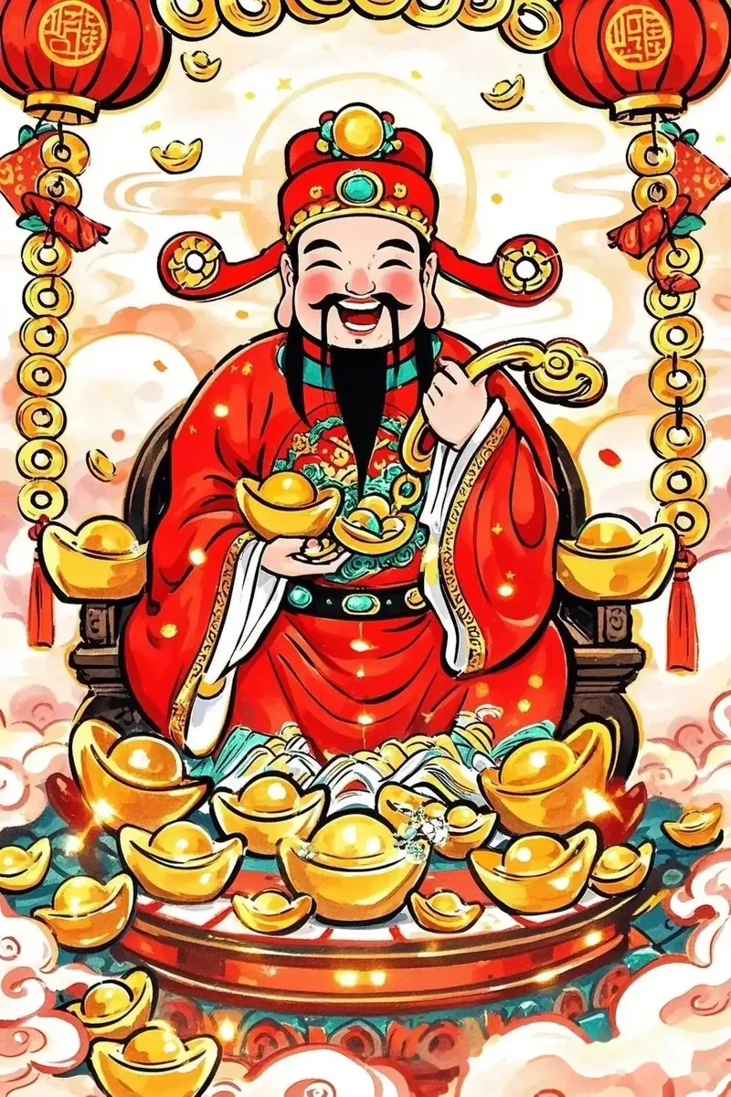 Tượng ông thần tài thể hiện sự tôn kính ông thần tài