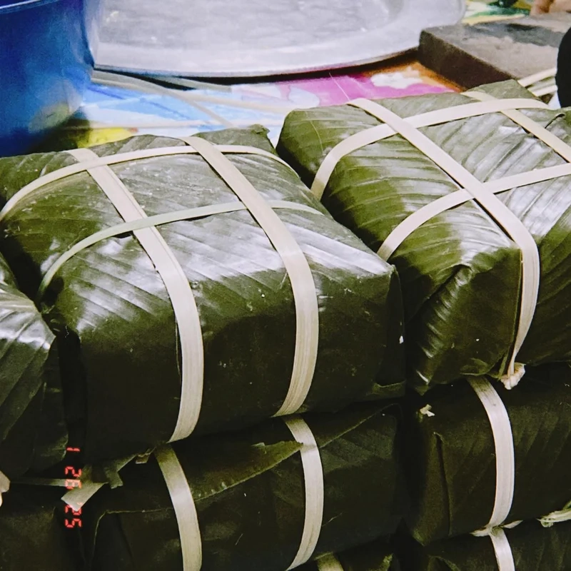 Chia sẻ Ảnh bánh chưng xanh ngày Tết