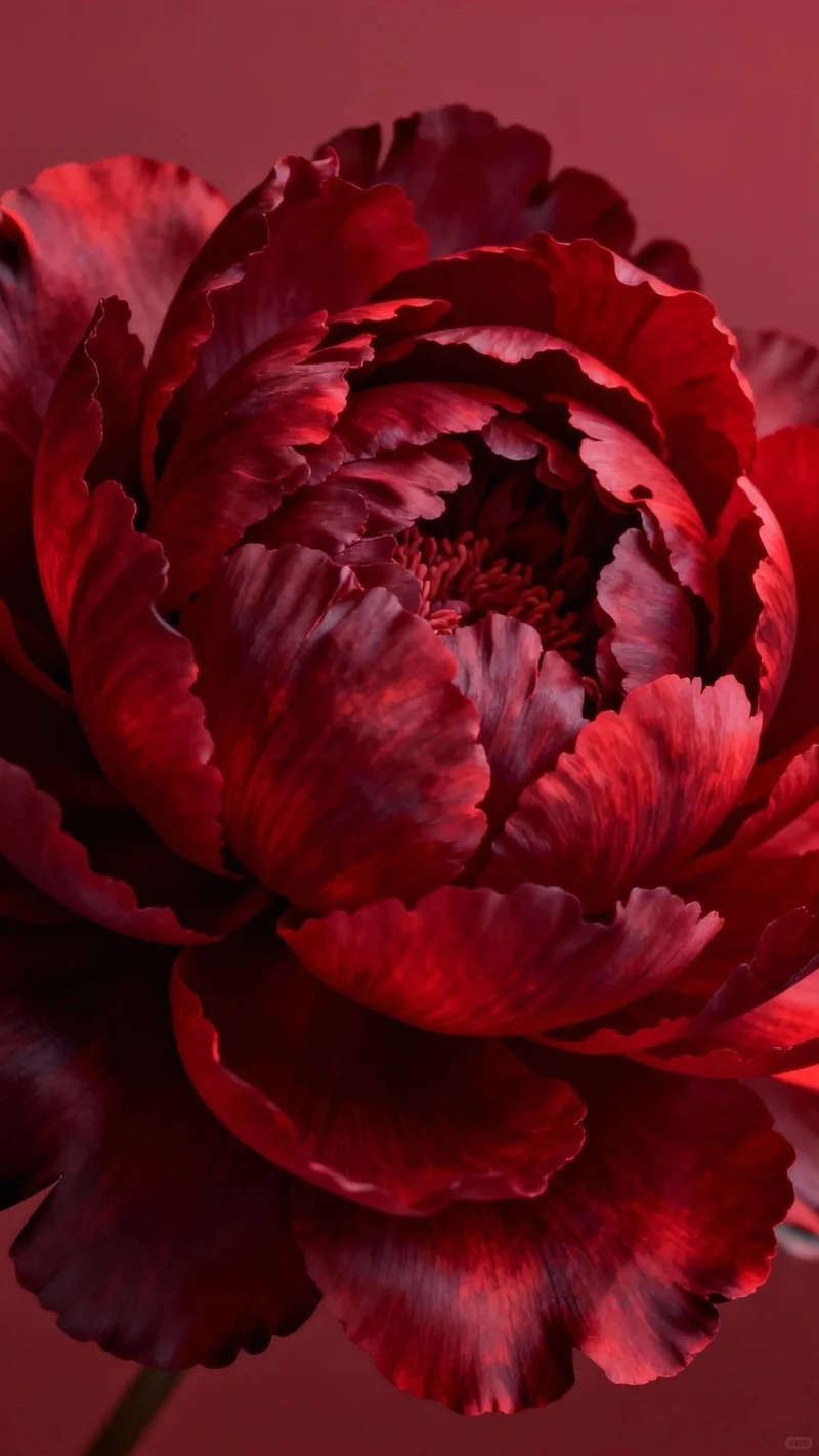 Hình nền hoa mẫu đơn đỏ nổi bật và quyến rũ