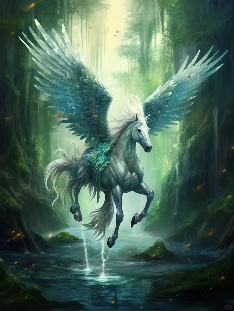 hình nền ngựa có cánh tạo cảm giác tự do