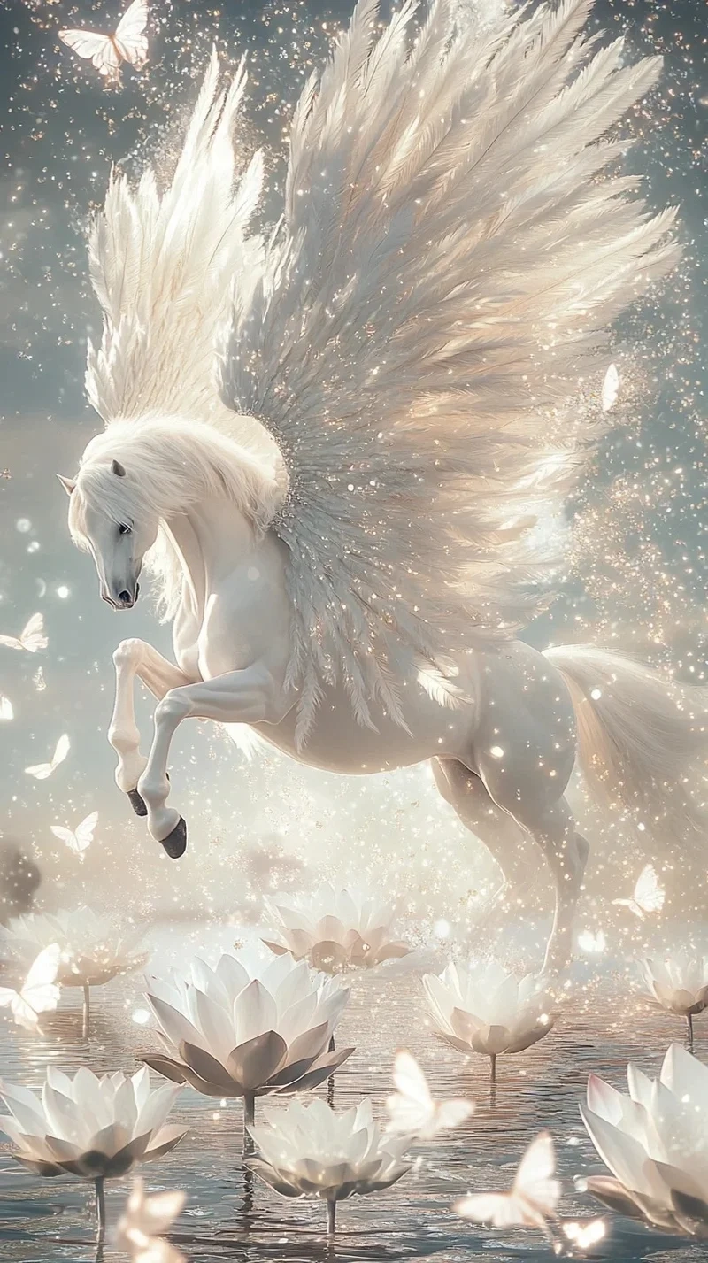 Tải hình nền ngựa có cánh đầy cảm hứng