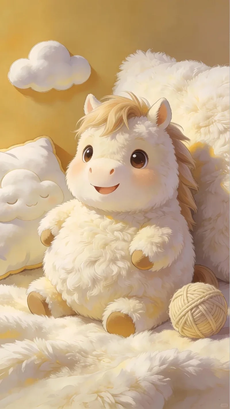 hình nền ngựa dễ thương nhìn là thấy thích