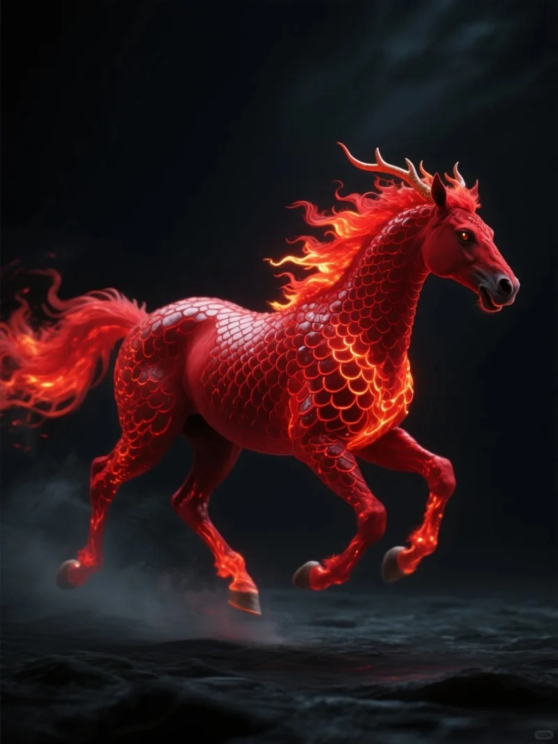 hình nền ngựa lửa phong cách mạnh mẽ