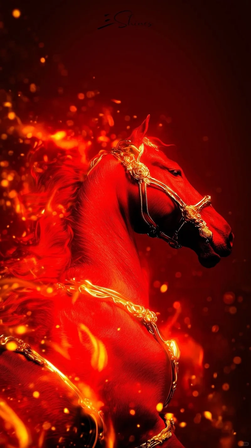 Khám phá hình nền ngựa lửa ấn tượng