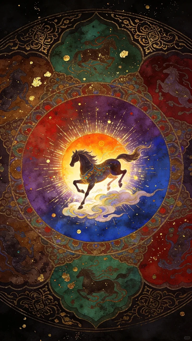 Làm mới màn hình với hình nền ngựa thần